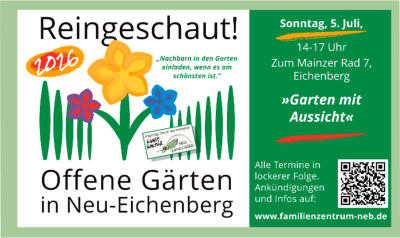Offene Gärten in Neu Eichenberg