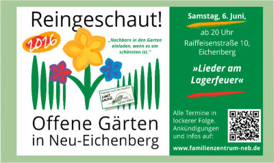 Offene Gärten in Neu Eichenberg