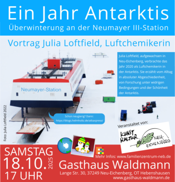 Ein Jahr Antarktis • Vortrag Julia Loftfield