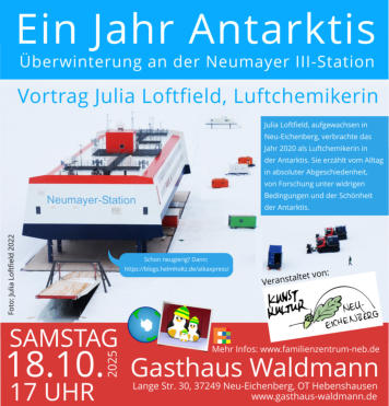 Ein Jahr Antarktis • Vortrag Julia Loftfield